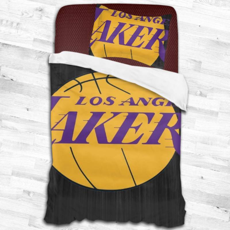 Nba Los Angeles Lakers Logo Type 2281 Bedding Sets Sporty Bedroom Home Decor