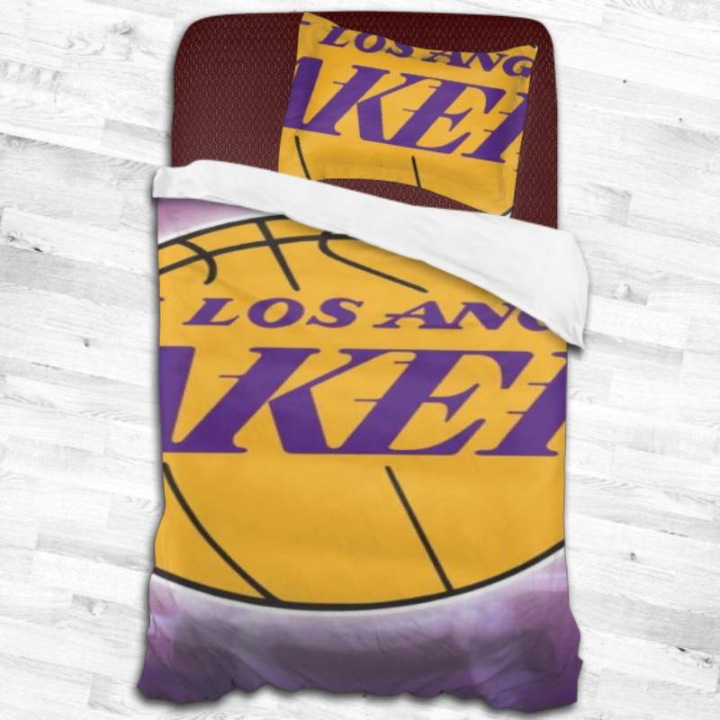 Nba Los Angeles Lakers Logo Type 2285 Bedding Sets Sporty Bedroom Home Decor