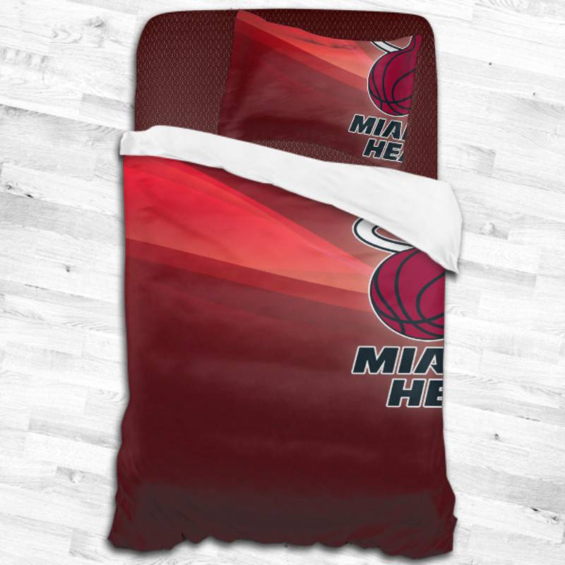 Nba Miami Heat Logo Type 2287 Bedding Sets Sporty Bedroom Home Decor