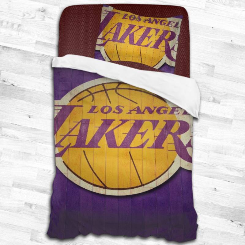 Nba Los Angeles Lakers Logo Type 2289 Bedding Sets Sporty Bedroom Home Decor