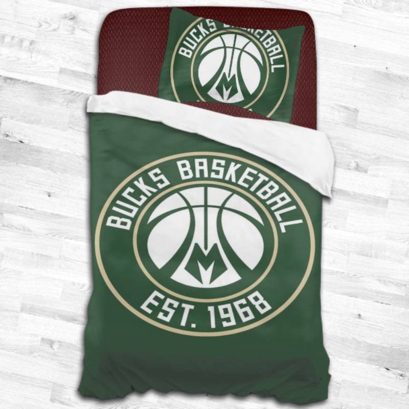 Nba Milwaukee Bucks Logo Type 2293 Bedding Sets Sporty Bedroom Home Decor