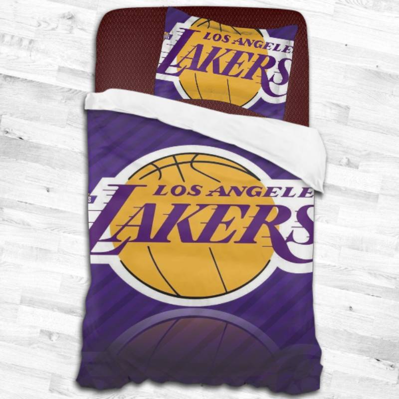 Nba Los Angeles Lakers Logo Type 2366 Bedding Sets Sporty Bedroom Home Decor