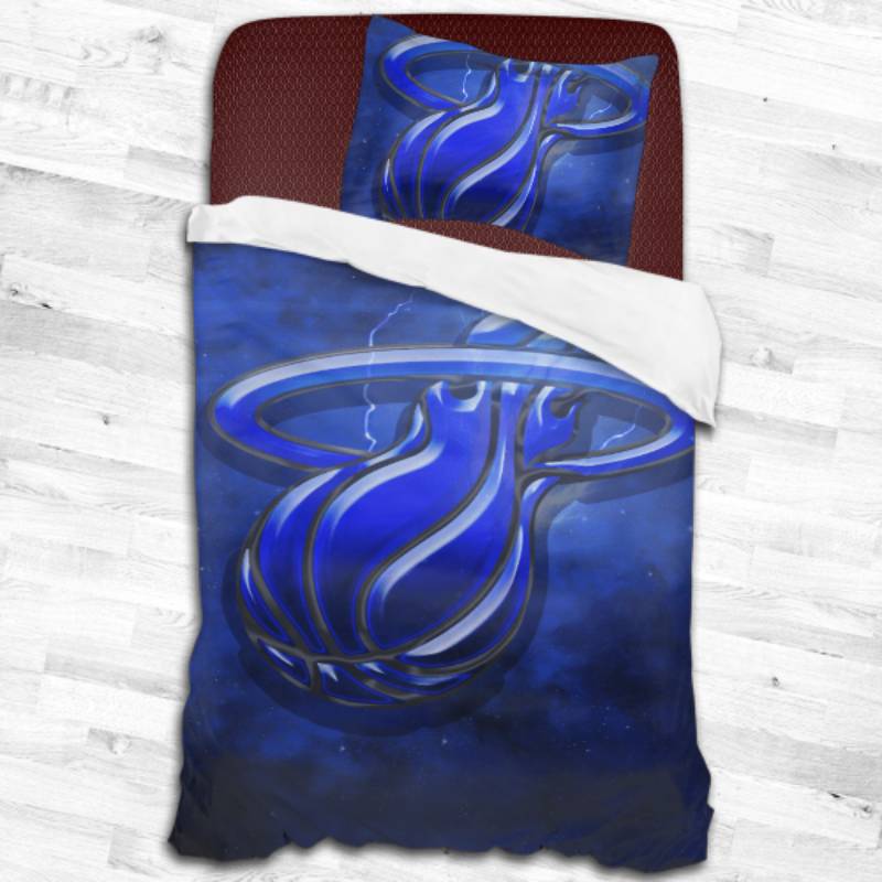 Nba Miami Heat Logo Type 2402 Bedding Sets Sporty Bedroom Home Decor