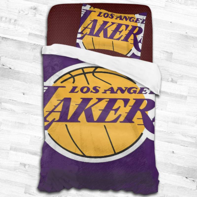 Los Angeles Lakers Logo Type 2404 Bedding Sets Sporty Bedroom Home Decor