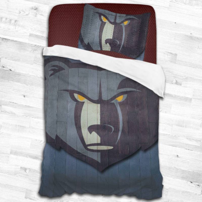 Nba Memphis Grizzlies Logo Type 2410 Bedding Sets Sporty Bedroom Home Decor