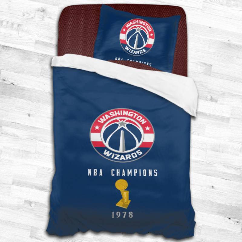 Nba Washington Wizards Logo Type 2419 Bedding Sets Sporty Bedroom Home Decor