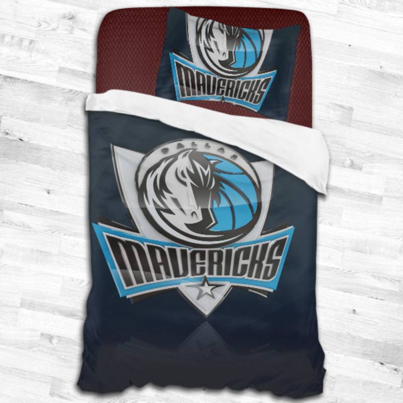 Nba Dallas Mavericks Logo Type 2452 Bedding Sets Sporty Bedroom Home Decor