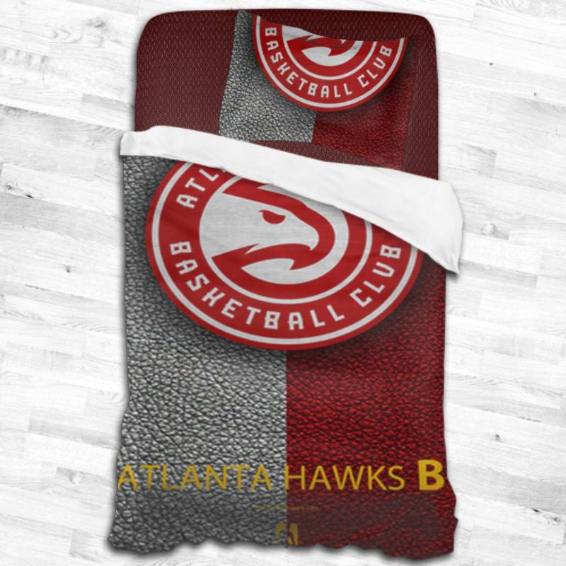Nba Atlanta Hawks Logo Type 2453 Bedding Sets Sporty Bedroom Home Decor