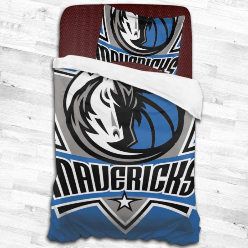 Nba Dallas Mavericks Logo Type 2455 Bedding Sets Sporty Bedroom Home Decor