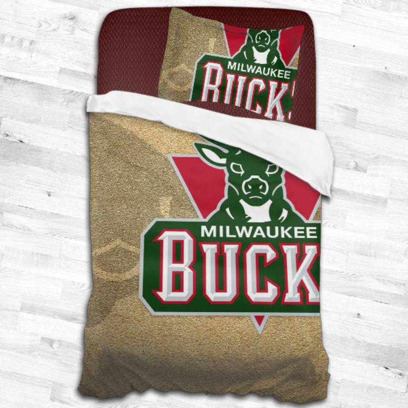 Nba Milwaukee Bucks Logo Type 2460 Bedding Sets Sporty Bedroom Home Decor