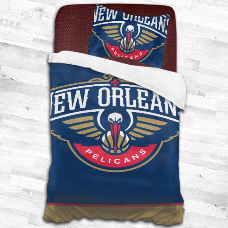 Nba New Orleans Pelicans Logo Type 2461 Bedding Sets Sporty Bedroom Home Decor