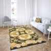 Versace Pattern Area Luxury Fashion Brand Rug Area Carpet Home Decor Door Mat