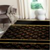 Louis Vuitton Area Dark Luxury Fashion Brand Rug Door Mat Home Decor Area Carpet