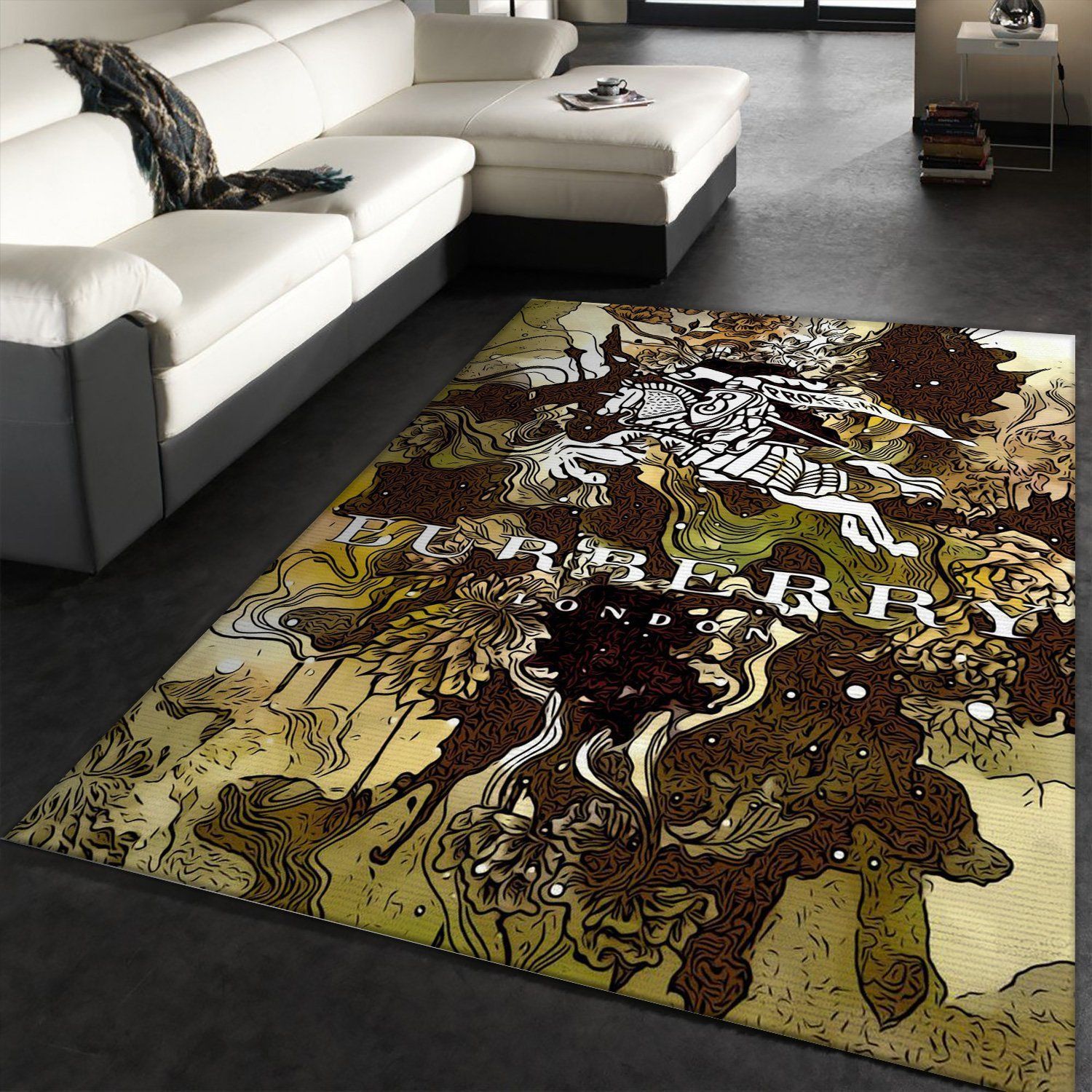 Burberry Area Christmas Luxury Fashion Brand Rug Home Decor Area Carpet Door Mat