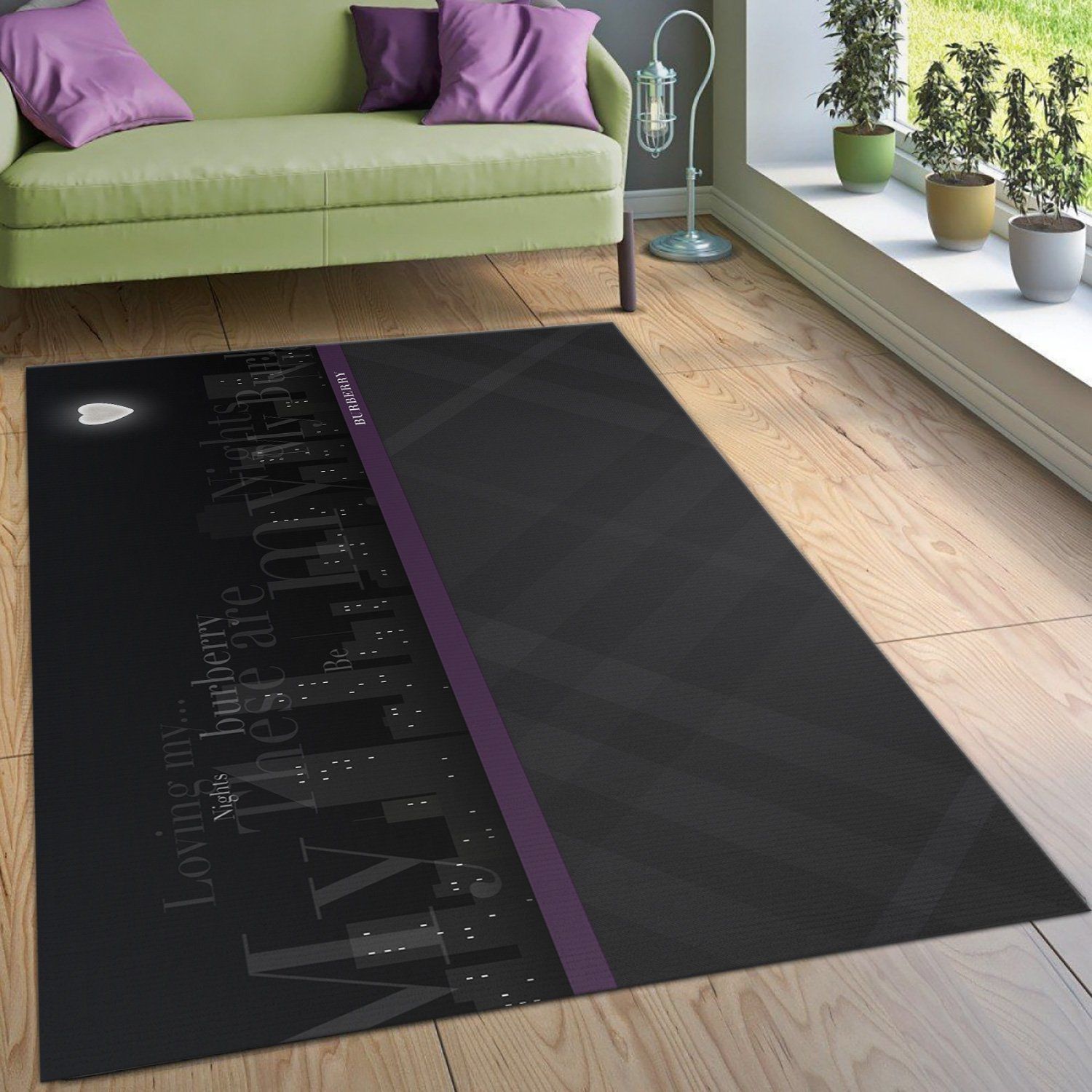 Burberry Ver Area Bed Luxury Fashion Brand Rug Home Decor Door Mat Area Carpet
