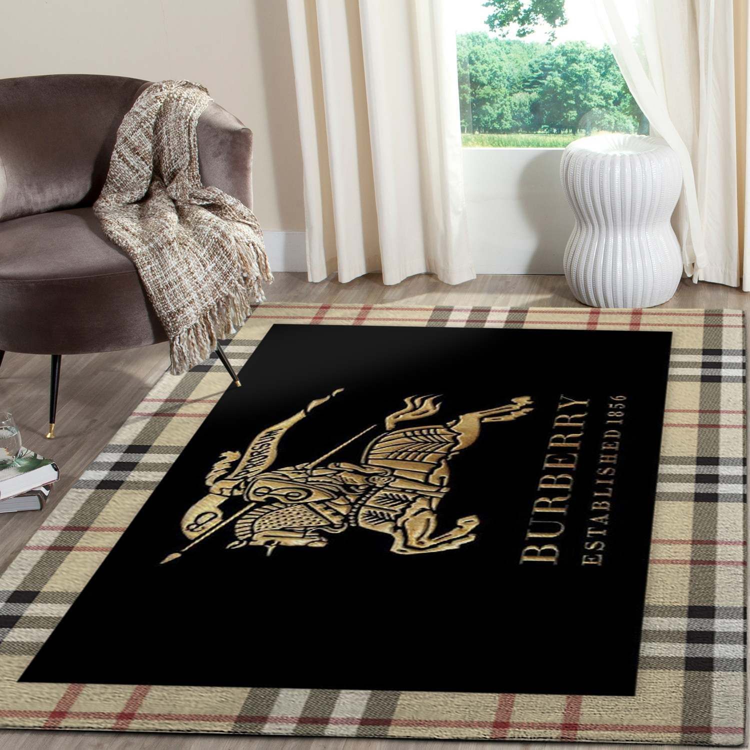 Burberry Area The Luxury Fashion Brand Rug Home Decor Area Carpet Door Mat