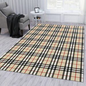 Burberry Area For Christmas Luxury Fashion Brand Rug Area Carpet Door Mat Home Decor