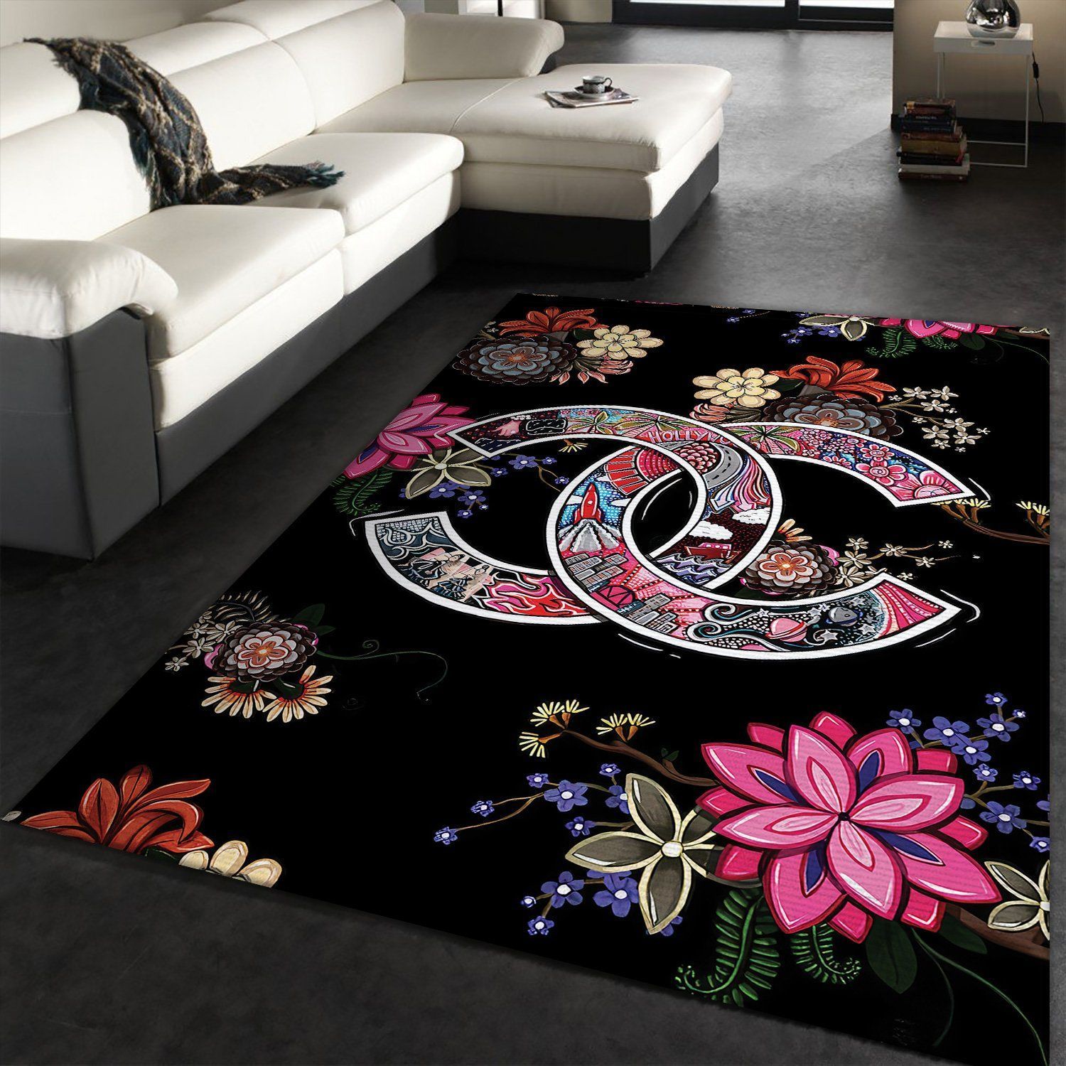 Chanel Area Fn The Luxury Fashion Brand Rug Area Carpet Home Decor Door Mat
