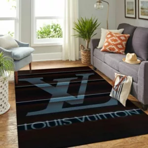 Louis Vuitton Grey Luxury Fashion Brand Rug Door Mat Home Decor Area Carpet