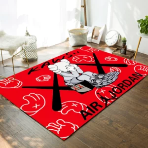 Supreme Kaws Luxury Fashion Brand Rug Home Decor Area Carpet Door Mat