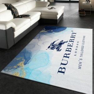 Burberry Rectangle Luxury Fashion Brand Rug Area Carpet Door Mat Home Decor