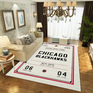 Chicago Blackhawks Nhl Us Type 7800 Rug Home Decor Living Room Area Carpet