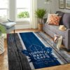 Toronto Maple Leafs Nhl Team Logo Wooden Type 7810 Rug Living Room Home Decor Area Carpet