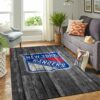 New York Rangers Nhl Team Logo Grey Wooden Type 7817 Rug Home Decor Area Carpet Living Room