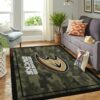 Anaheim Ducks Nhl Team Logo Camo Style Custom Type 7836 Rug Area Carpet Home Decor Living Room