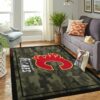 Calgary Flames Nhl Team Logo Camo Style Custom Type 7839 Rug Home Decor Area Carpet Living Room