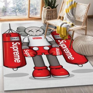 Kaws Supreme Area Christmas Luxury Fashion Brand Rug Home Decor Door Mat Area Carpet