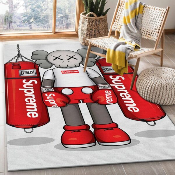 Kaws Supreme Area Christmas Luxury Fashion Brand Rug Home Decor Door Mat Area Carpet