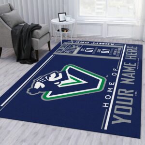 Customizable Vancouver Canucks Wincraft Personalized Nhl Type 7846 Rug Home Decor Area Carpet Living Room