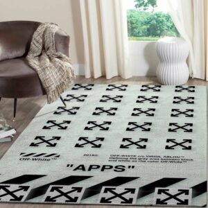 Off-White Area Luxury Fashion Brand Rug Area Carpet Door Mat Home Decor