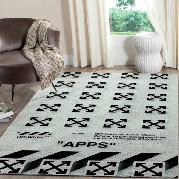 Off-White Area Luxury Fashion Brand Rug Area Carpet Door Mat Home Decor