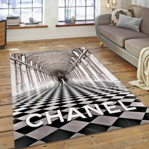 Chanel Art Monument Bed Luxury Fashion Brand Rug Door Mat Home Decor Area Carpet
