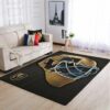 Vegas Golden Knights Nhl Team Logo Type 7911 Rug Living Room Area Carpet Home Decor