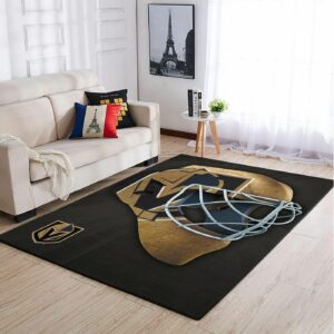 Vegas Golden Knights Nhl Team Logo Type 7911 Rug Living Room Area Carpet Home Decor
