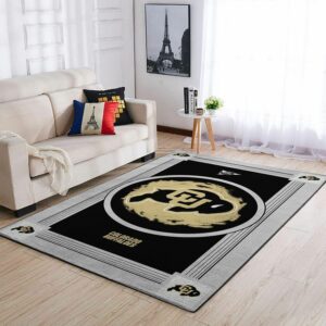 Colorado Buffaloes Ncaas Team Logo Type 8065 Rug Area Carpet Living Room Home Decor