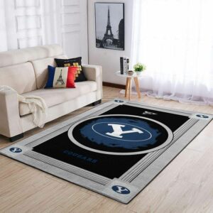 Byu Cougarss Ncaa Football Basketball Team Logo Type 8074 Rug Home Decor Living Room Area Carpet