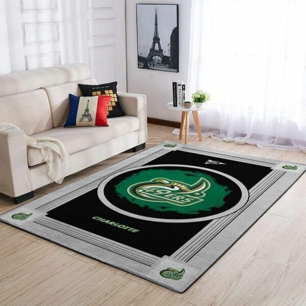 Charlotte Ers Ncaa Football Basketball Team Logo Type 8083 Rug Area Carpet Living Room Home Decor
