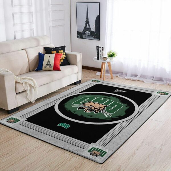 Ohio Bobcats Ncaas Team Logo Type 8086 Rug Area Carpet Living Room Home Decor