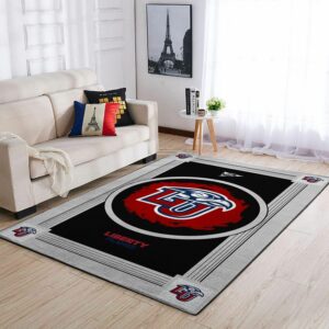 Liberty Flames Ncaa Team Logo Nice Type 8090 Rug Home Decor Area Carpet Living Room