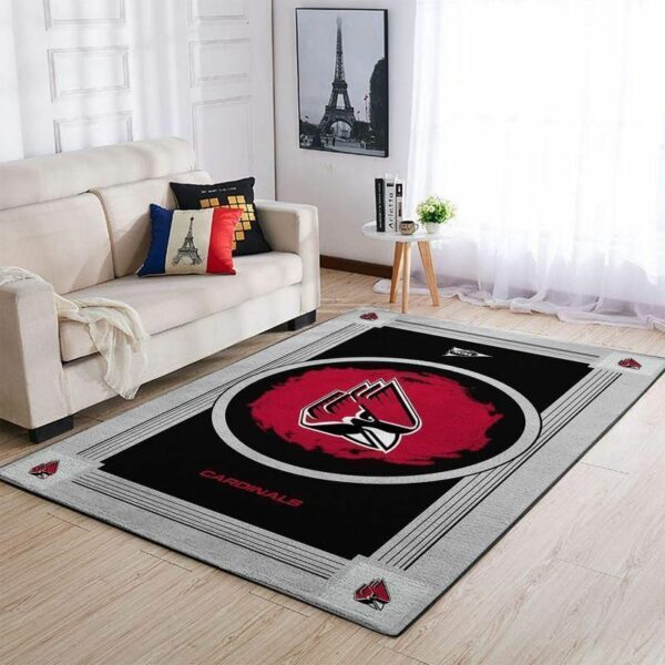 Ball State Cardinalss Ncaa Football Basketball Team Logo Type 8124 Rug Area Carpet Home Decor Living Room