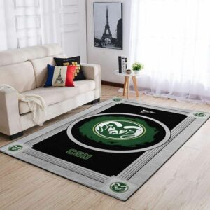 Colorado State Ramss Ncaa Football Basketball Team Logo Type 8135 Rug Area Carpet Living Room Home Decor