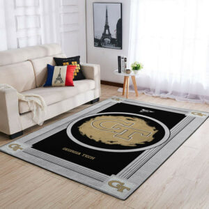 Georgia Tech Yellow Jackets Ncaa Team Logo Nice Type 8208 Rug Home Decor Area Carpet Living Room