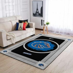 Boise State Broncoss Ncaa Football Basketball Team Logo Type 8245 Rug Area Carpet Home Decor Living Room