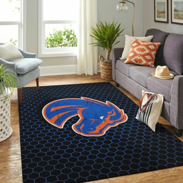 Boise State Broncoss Ncaa Football Basketball Custom Type 8257 Rug Area Carpet Home Decor Living Room
