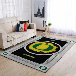 Oregon Duckss Ncaa Football Basketball Team Logo Type 8324 Rug Home Decor Living Room Area Carpet