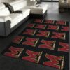 Maryland University Repeating Logo Ncaa Us Type 8348 Rug Home Decor Area Carpet Living Room
